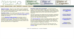 Desktop Screenshot of nutrientfinder.com